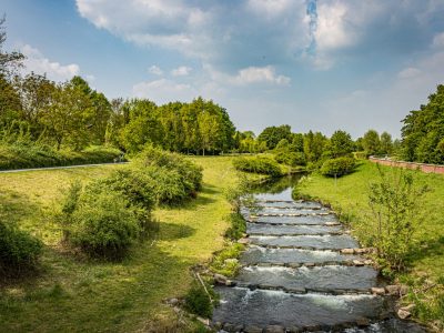 Der Brückerbach im ehemaligen BUGA Gelände